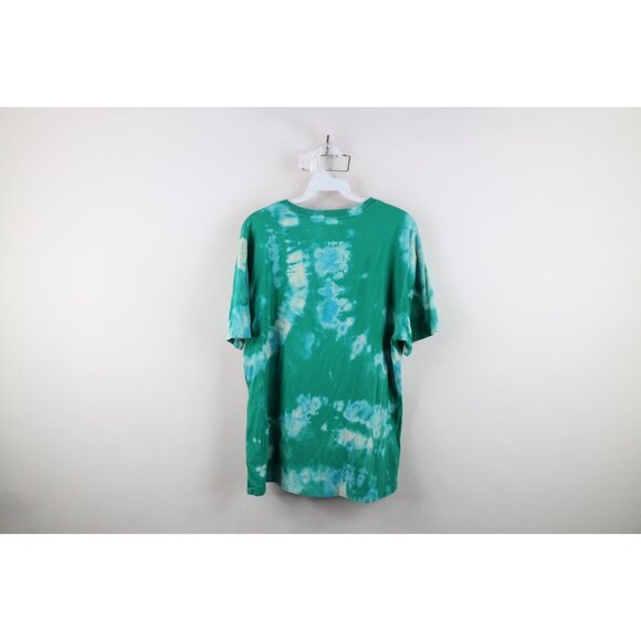 Vintage Y2K Ralph Lauren Mens Medium Acid Wash Short Sleeve T-Shirt Green Cotton - Picture 9 of 11